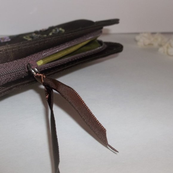 Vintage Avon Clutch Purse Brown Purple Green Flower Cottagecore Style Bag B14 - Picture 8 of 8